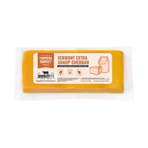 Farmers Market Vermont Extra Sharp Cheddar Cheese
