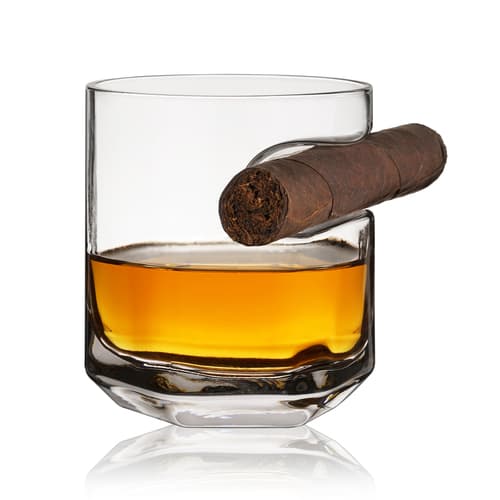 Viski Crystal Cigar and Whisky Glass