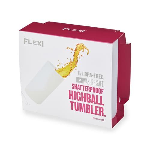 True Cup • Flexi Silicone Highball Clear 19 oz