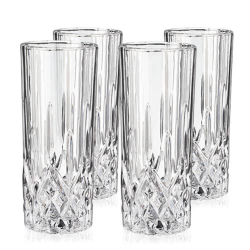 Viski Drinkware • Admiral Highball Crystal Glasses
