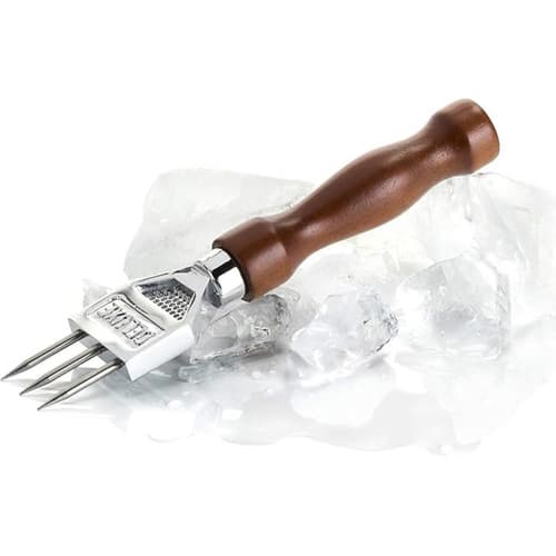 Viski • Ice Pick 3 Pronged Wood Handle