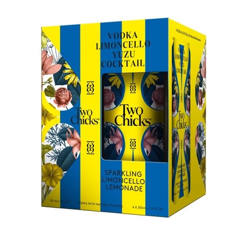 Two Chicks Cocktails • Limoncello Yuzu Lemonade 4pk-355ml