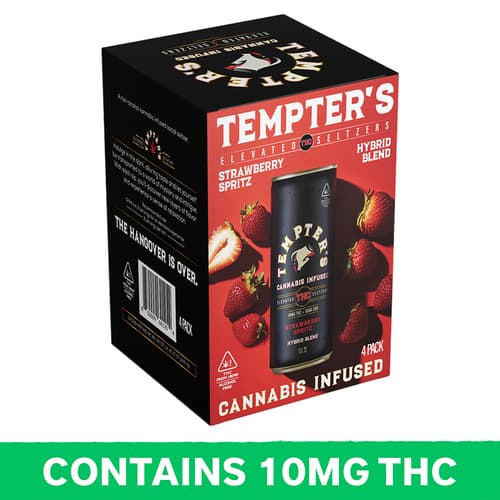 Strawberry Hybrid Spritz 10mg Delta 9 4pk Can