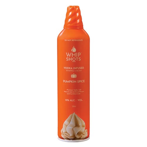Whip Shots Vodka Infused Whipped Cream • Pumpkin
