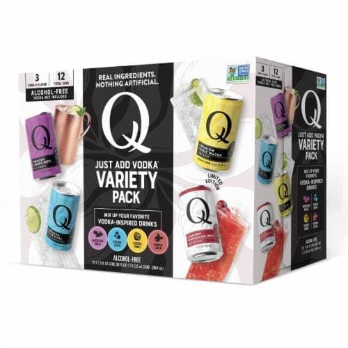 Q-drinks • Vodka Variety Pack 12pk 7.5z Can