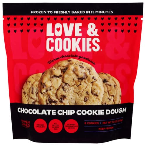 Love & Cookies Chocolate Chip Frozen Cookie Dough