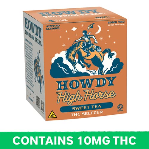 High Horse Sweet Tea 10mg Delta 9 4pk Can