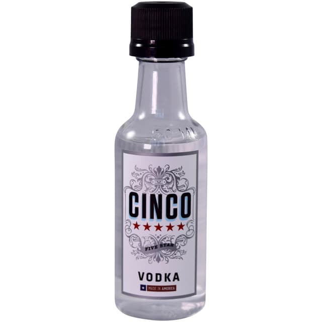 Cinco Five Star Vodka • 50ml (Each) 72 / Case