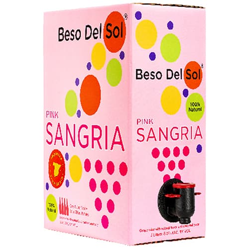 Beso Del Sol Pink Sangria Spain Box