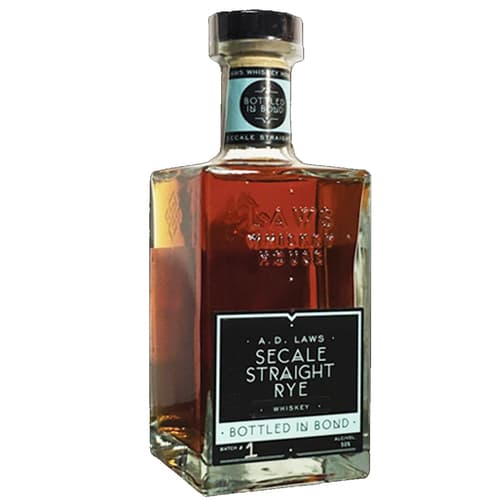 A.d. Laws Secale Stght Rye Bottled In Bond 100'