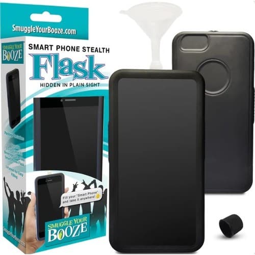 Smuggle Your Booze True Flask • Smart Phone Sneaky Flask