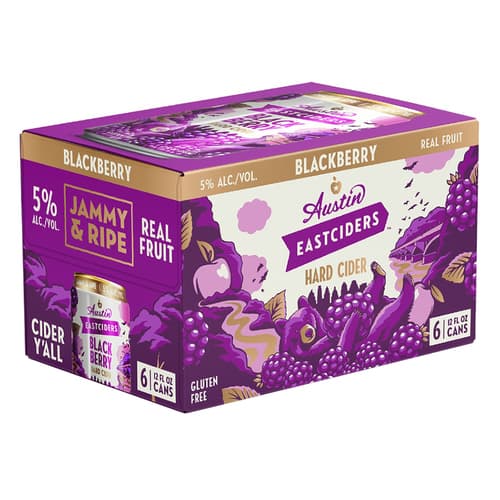 Austin Eastciders Blackberry Cider • 6pk Can