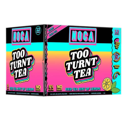 Noca Too Turnt Boozy Hard Tea • 12pk Can