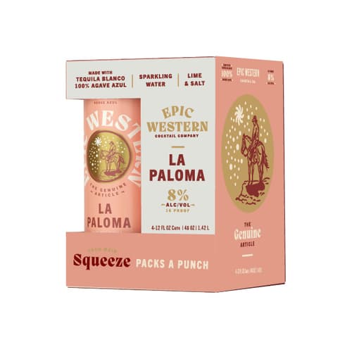 Epic Western Cocktails • Paloma 4pk-12oz
