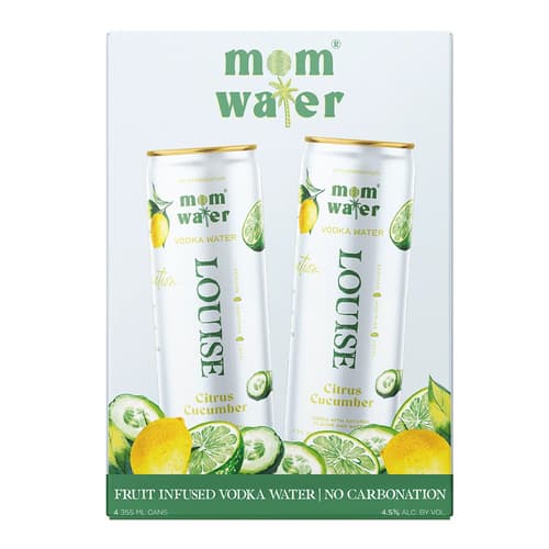 Mom Water "louise" • Citrus Cucumber 4pk-12oz