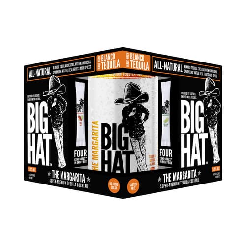 Big Hat Cocktails • Margarita 4pk-12oz