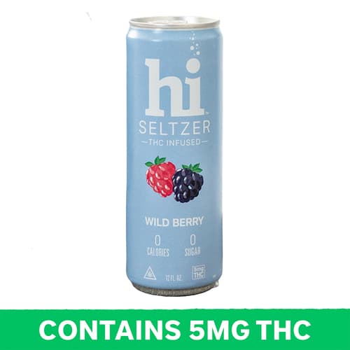 Hi Wild Berry Seltzer 5mg Delta 9 Single Can