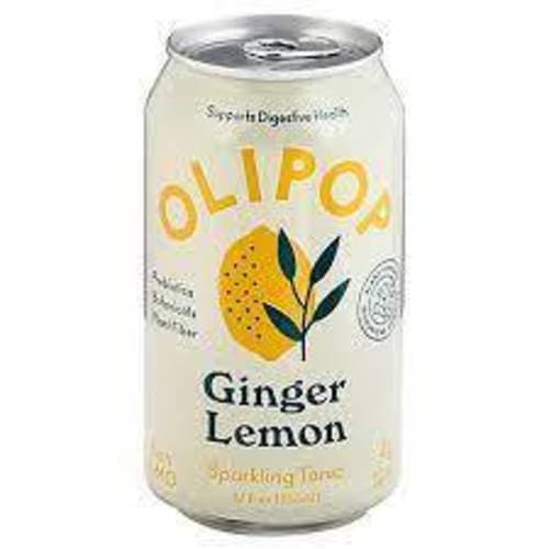Olipop Sparkling Prebiotic Ginger Lemon Soda
