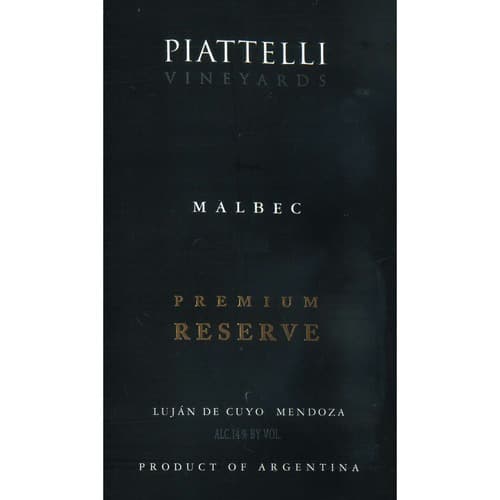 Piattelli Malbec Premium Reserve