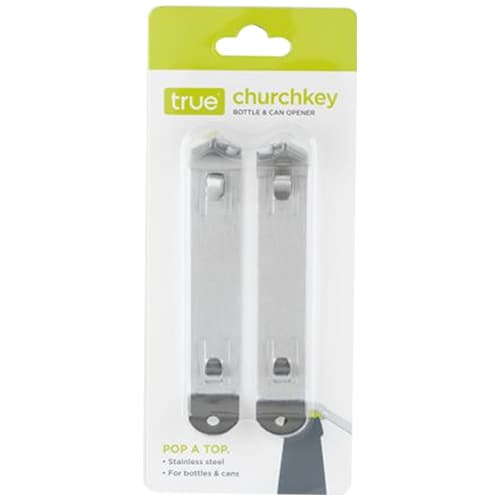 True Bottle Opener • Church Key Can & Bottle Opener