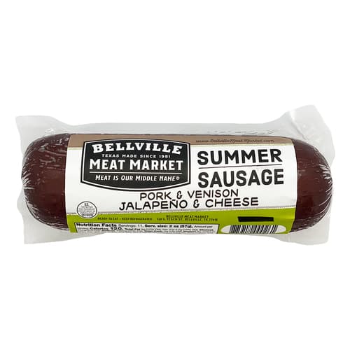 Bellville Sausage Chub • Jalapeno and Cheese Venison