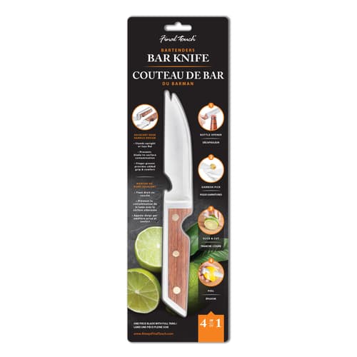 Final Touch • Bar Knife with Wood Handle Multipurpose