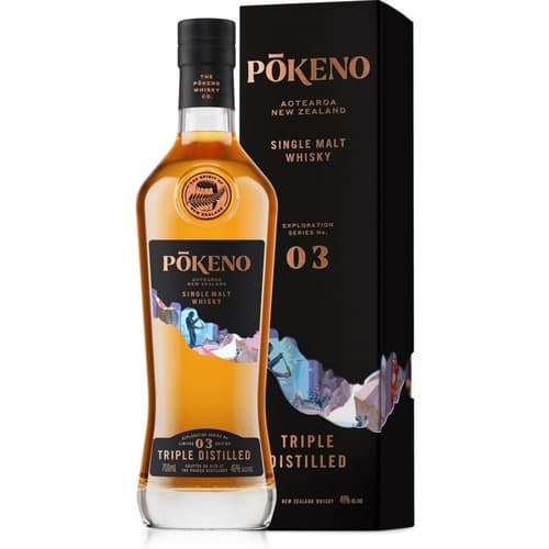 Pokeno New Zealand Whisky • Tripled Distilled