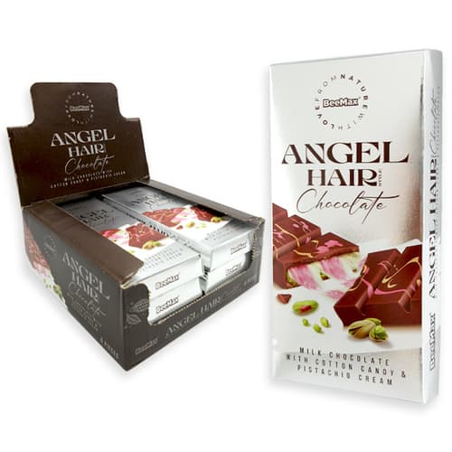 Dubai Chocolate Beemax • Angel Hair Milk Chocolate W Cotton Candy