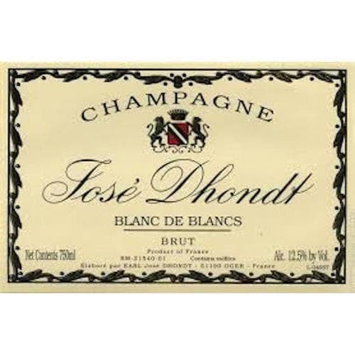 Jose Dhondt Brut Champagne Blanc De Blancs Chardonnay
