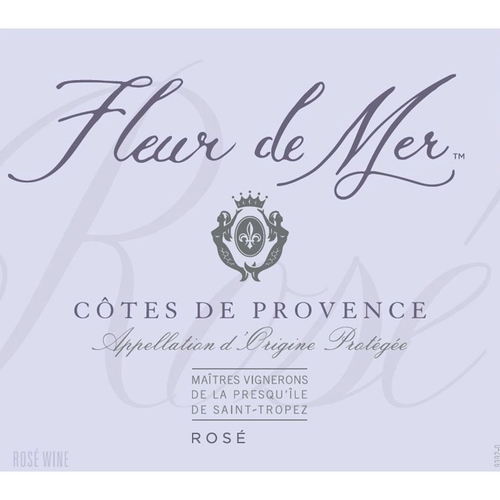 Fleur De Mer Rose Cotes De Provence Grenache Cinsault