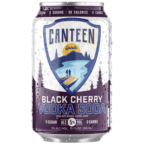 Canteen Cocktails • Black Cherry Vodka 6pk12oz