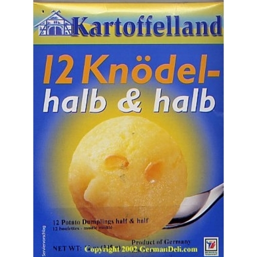 Kartoffelland Potato Dumplings Half Half 12ct