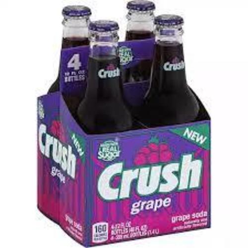 Crush Soda Grape 4pk 12oz