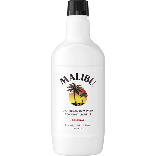 Malibu Coconut Rum Plastic