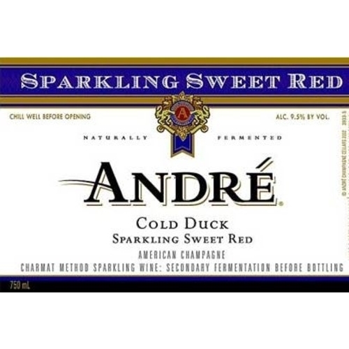Andre Cold Duck Sparkling Sweet Red Rare Red Blend Chardonnay Pinot Noir