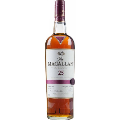 The Macallan 25 Year Old Sherry Oak Casks Highland Single Malt Scotch Whisky