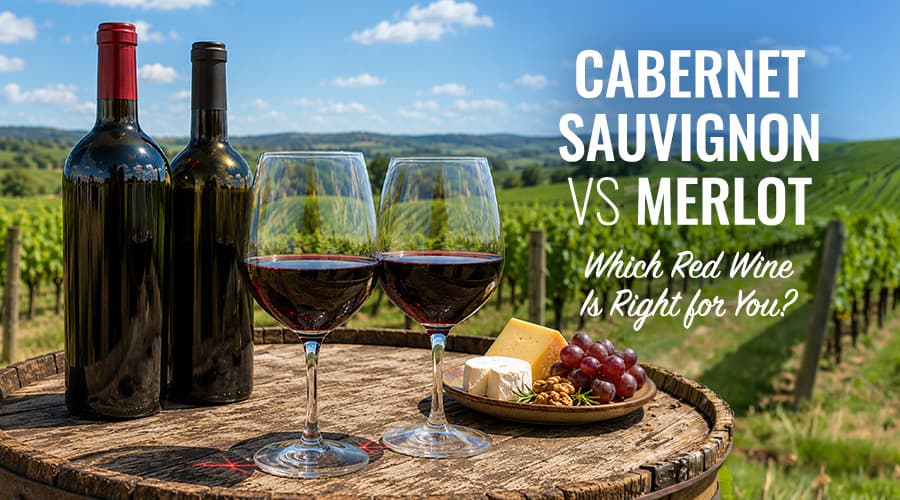 Featured image for Cabernet Sauvignon vs Merlot - Which Red Wine Is Right for You?